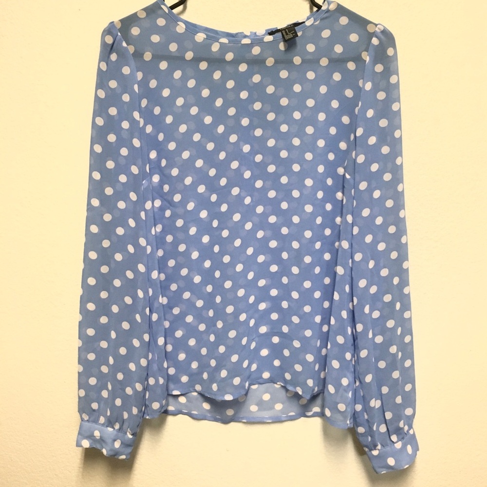 Periwinkle Polkadot Blouse